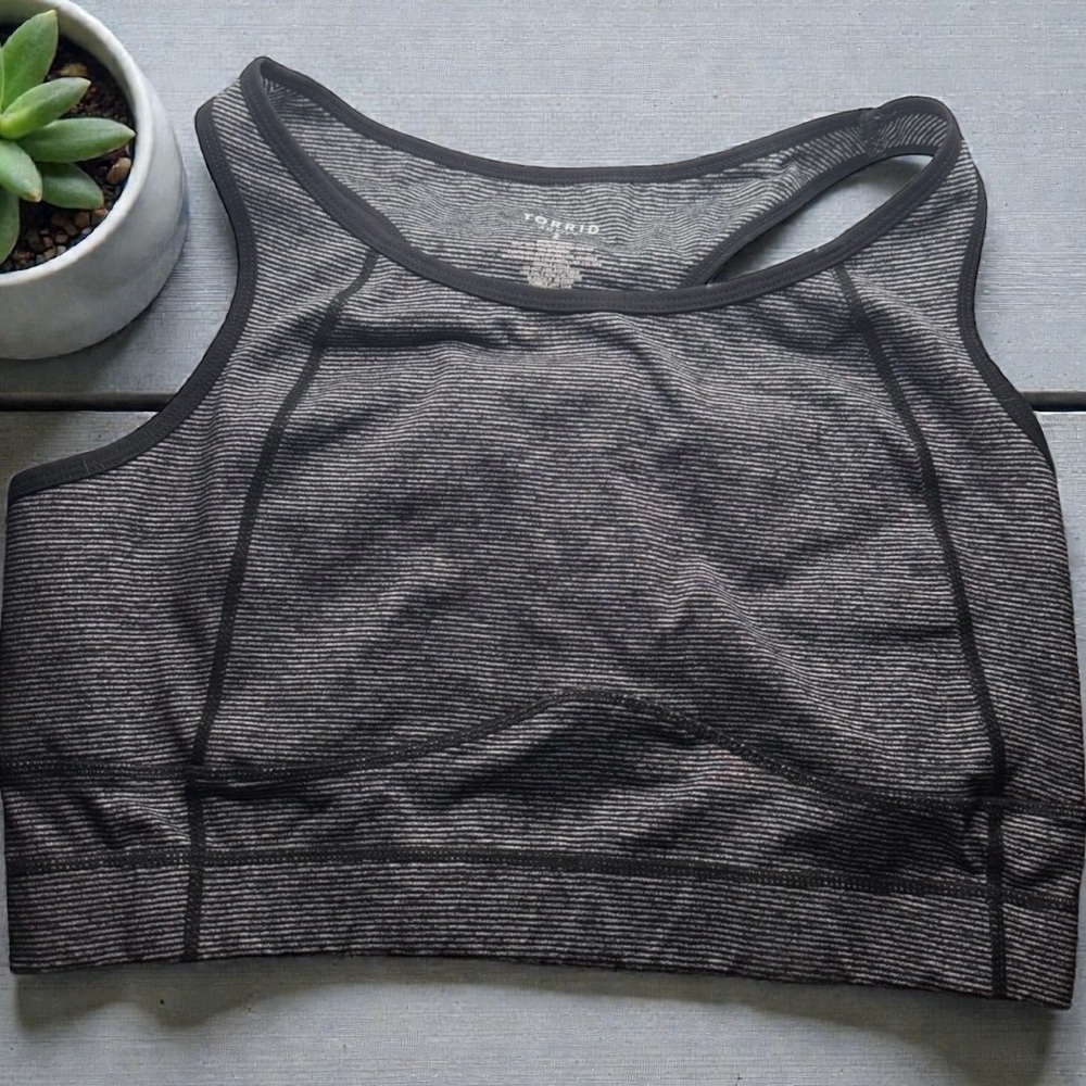 Torrid Charcoal Gray Sports Bra